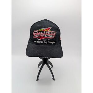 Black Interstate Batteries Racing 2000 Winston Cup Champion #18 Cap Hat Labonte